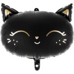 Ershi - ballon gonflable chat kitty pour enfants - dcoration d'anniversaire - ballon en aluminium noir ...