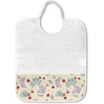Ershi - , bavoir en eponge pur coton avec bande elastique pour l'alimentation - le djeuner - le goter ...