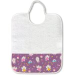 Ershi - , bavoir en eponge de pur coton avec elastique pour le gruau et le goter a la crche, dimensions ...