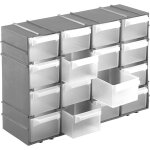 Ershi - bote de tri argente pour petites pices 16 compartiments (argent, 22 x 15 x 8 cm)[3369]