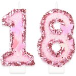 Ershi - bougies anniversaire 18 ans, papillon bougies anniversaire, pink bougies d'anniversaire personnalises ...