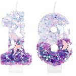Ershi - bougies anniversaire 18 ans, papillon bougies anniversaire, violet bougies d'anniversaire personnalis ...