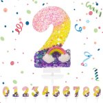 Ershi - bougies d'anniversaire numéro 2, 3d arc - en - ciel bougie chiffre 2, arc - en - ciel decoration ... Ershi - bougies d'anniversaire numéro 2, 3d arc - en - ciel bougie chiffre 2, arc - en - ciel decoration ...