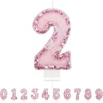 Ershi - bougies d'anniversaire numéro 2, 3d rose bougie chiffre 2, papillon decoration gateau anniversaire, ... Ershi - bougies d'anniversaire numéro 2, 3d rose bougie chiffre 2, papillon decoration gateau anniversaire, ...