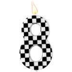 Ershi - bougie d'anniversaire thème voitures de course, bougies d'anniversaire a damier bougies noires ... Ershi - bougie d'anniversaire thème voitures de course, bougies d'anniversaire a damier bougies noires ...