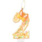 Ershi - bougies en forme de lapin en forme de chiffre 2 pour gâteau, bougies d'anniversaire pour filles ... Ershi - bougies en forme de lapin en forme de chiffre 2 pour gâteau, bougies d'anniversaire pour filles ...