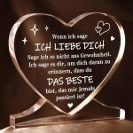 Ershi - cadeau d'anniversaire pour lui et elle, en acrylique en forme de c?ur, dcoration de la maison, ...