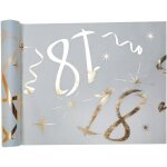 Ershi - - chemin de table anniversaire 18 ans mtallis or[3206]