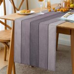 Ershi - chemin de table lin chemin de table mariage chemin de table gris vintage rustique jardinage dcoration ...