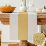 Ershi - chemin de table moderne impermable nappe de table dcoration de table pour table  manger table ...