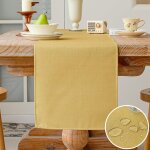 Ershi - chemin de table moderne impermable nappe de table dcoration de table pour table  manger table ...