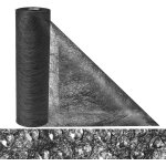 Ershi - chemin de table en non - tiss rutilisable chemin de table noir 23cmx30m avec 150 c?urs dcoratifs ...