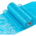 Ershi - chemin de table non tiss ruban de table, chemin table bleu 23cmx30m, courroie dcoration de ...