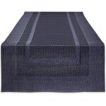 Ershi - chemin de table tiss en pvc pour intrieur / extrieur, 35, 6 x 182, 9 cm, bleu dlav[3693] ...