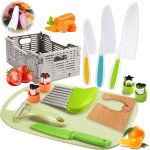 Ershi - enfants couteau de cuisine, 13 pièces set de couteaux pour enfants, couteau montessori enfants, ... Ershi - enfants couteau de cuisine, 13 pièces set de couteaux pour enfants, couteau montessori enfants, ...