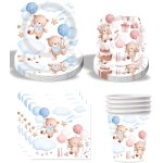 Ershi - ensemble de vaisselle de fête, accessoires de fête, décoration d'anniversaire pour enfants, filles, ... Ershi - ensemble de vaisselle de fête, accessoires de fête, décoration d'anniversaire pour enfants, filles, ...