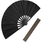 Ershi - eventail a main pliable chinois en tissu pour danse, cosplay, fte de mariage, dcoration d'intrieur, ...