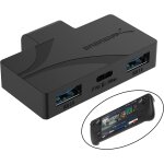 Ershi - hub de jeu usb type - c  3 ports pour steam deck usb 3. 2 5 gbit / s, double ports usb - a, ...