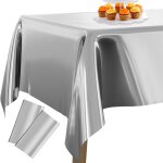 Ershi - nappe en feuille d'argent, lot de 2 nappes rectangulaires 54 x 108 pouces, aluminium pour table ...