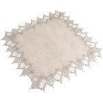 Ershi - nappe de table carrée en lin beige avec bordure en dentelle pour salle à manger, cuisine, 60 ... Ershi - nappe de table carrée en lin beige avec bordure en dentelle pour salle à manger, cuisine, 60 ...