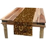 Ershi - occidental chemin de table, fer à cheval motif grange, rectangulaire décoratif pour salle à manger, ... Ershi - occidental chemin de table, fer à cheval motif grange, rectangulaire décoratif pour salle à manger, ...