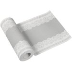 Ershi - paw - chemin de table - airlaid (40 x 2400 cm) i perfor tous les 120 cm i decoration table anniversai ...