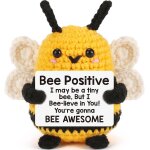 Ershi - pocket hug positive bee crochet animaux enlacement de sac porte - bonheur, cadeaux positifs mutmacher, ...