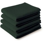 Ershi - serviettes de cuisine et gants de toilette en coton vert foncé torchon gaufré et à tissage plat ... Ershi - serviettes de cuisine et gants de toilette en coton vert foncé torchon gaufré et à tissage plat ...