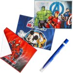 Ershi - set de 3 serviettes protecteurs de bureau sets de table en tissu pour enfants 30 x 40 cm 100 ...