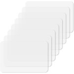 Ershi - - sets de table en plastique transparent résistant à la chaleur - lot de 8 - tapis de protection ... Ershi - - sets de table en plastique transparent résistant à la chaleur - lot de 8 - tapis de protection ...