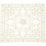 Ershi - set de table rtro en dentelle 15 x 15 pouces, carr, brod, napperons au crochet franais, dessous ...