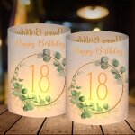 Eryi - lot de 12 photophores dcoratifs pour 18 ans dcoration de table d'anniversaire pour fille et ...