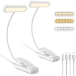 Eryi - 2 pièces lampe de lecture rechargeable avec câble de type - c, liseuse lampe clip [3 couleurs ... Eryi - 2 pièces lampe de lecture rechargeable avec câble de type - c, liseuse lampe clip [3 couleurs ...