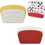Eryi - lot de 2 porte - cartes a jouer, design a trois couches, porte - cartes a jouer, porte carte enfant, ...