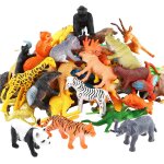 Eryi - 54 pices mini jouets animaux maquis, animaux fort ferme jouets jeu complet, monde animal ressemblant ...