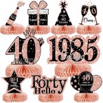 Eryi - lot de 9 dcorations pour femme - en forme de nid d'abeille rose - dcoration de table d'anniversaire ...