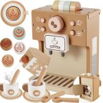 Eryi - accessoire dinettes cuisine en bois pour enfant garon fille 3 + ans, cafetire en bois bb jouet, ...