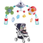 Eryi - arche d'activits articule pour bbs et tout - petits, arche d'veil pour poussette avec musique ...