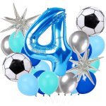 Eryi - ballon anniversaire football 4 ans, ballon dcoration fte 4 ans foot, decoration anniversaire ...