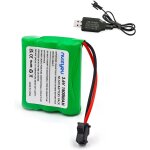 Eryi - batterie 3. 6v rechargeable aaa, pack batterie nimh 1500mah pour jouets et outils electriques, ...