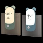 Eryi - bb veilleuse enfant prise electrique avec interrupteur, lot de 2 lampe de nuit oursons decoration ...
