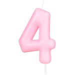 Eryi - bougie d'anniversaire en forme de chiffre 4 - rose macaron - bougies d'anniversaire pour gâteau ... Eryi - bougie d'anniversaire en forme de chiffre 4 - rose macaron - bougies d'anniversaire pour gâteau ...