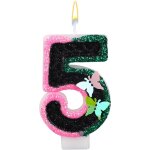 Eryi - bougie d'anniversaire sur le thème des sorcières, bougies numérotées en forme papillon rose et ... Eryi - bougie d'anniversaire sur le thème des sorcières, bougies numérotées en forme papillon rose et ...