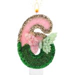 Eryi - bougie d'anniversaire sur le thème des sorcières, bougies numérotées en forme papillon rose et ... Eryi - bougie d'anniversaire sur le thème des sorcières, bougies numérotées en forme papillon rose et ...