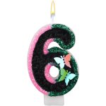 Eryi - bougie d'anniversaire sur le thème des sorcières, bougies numérotées en forme papillon rose et ... Eryi - bougie d'anniversaire sur le thème des sorcières, bougies numérotées en forme papillon rose et ...