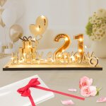 Eryi - carte anniversaire 21 ans, décoration d`anniversaire cadeau homme femme avec chaîne lumineuse ... Eryi - carte anniversaire 21 ans, décoration d`anniversaire cadeau homme femme avec chaîne lumineuse ...