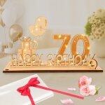 Eryi - carte anniversaire 70 ans, décoration d`anniversaire cadeau homme femme avec chaîne lumineuse ... Eryi - carte anniversaire 70 ans, décoration d`anniversaire cadeau homme femme avec chaîne lumineuse ...