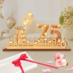 Eryi - carte anniversaire 75 ans, décoration dâ¿anniversaire cadeau homme femme avec chaîne lumineuse ... Eryi - carte anniversaire 75 ans, décoration dâ¿anniversaire cadeau homme femme avec chaîne lumineuse ...