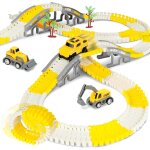 Eryi - circuit voiture enfant, 205 pices pistes de course de construction pour enfants, jeu de piste ...