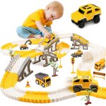 Eryi - circuit voiture enfant, 305 pices pistes de course de construction pour enfants, jeu de piste ...